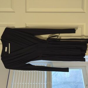 Size Small Black faux wrap dress